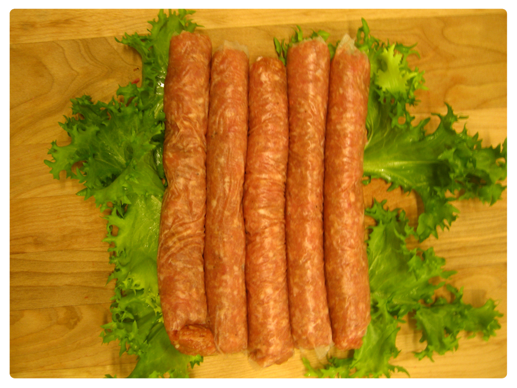 apple sausage links Heffron Farms